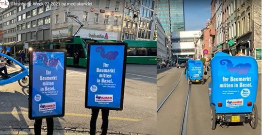 Die Mediakanzlei hat kürzlich die Promotion für den neuen Jumbo Store in Basel verantwortet, wie sie im Flashback-Video auf ihrer Webseite zeigt...         