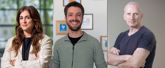 Kerstin Hasse vom «Tages-Anzeiger», Nico Leuenberger von der Podcastschmiede und Gerichtspsychiater Frank Urbaniok möchten mit einer Podcast-Serie Licht ins Dunkel der Verbrechen bringen…   (Bilder: zVg)