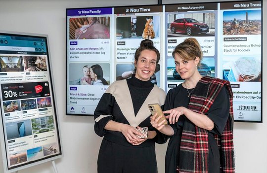 Sophie Keilwert (l.) und Marla Eva Moser, die neuen Chefinnen von elf Portalen...   (Bild zVg)