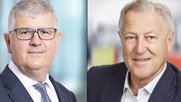 Der neue Verwaltungsratspräsident der Mobiliar, Stefan Mäder (l.), übernimmt im Ringier-VR den Sitz von Urs Berger, der aber im VR verbleibt...     (Bild: Ringier, zVg.)