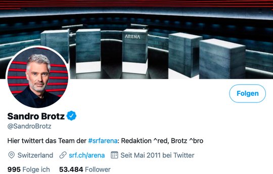Zum Beispiel «Arena»-Mann Sandro Brotz: Öffentlich auftretende Moderatoren sollen anders behandelt werden als Angestellte im Backstage, fordert die SRG-Gewerkschaft.
