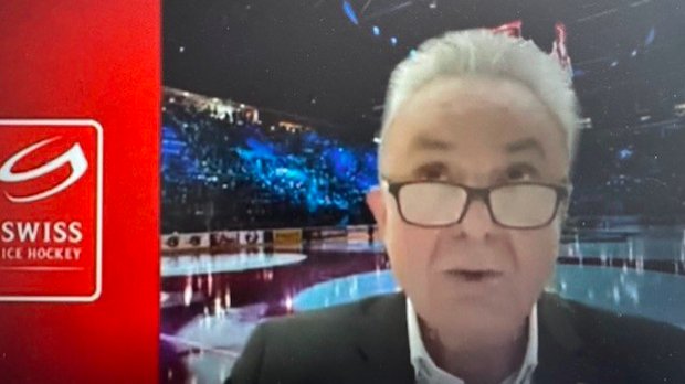 Als Krisenmanager gefordert: Eishockey-Verbandspräsident Urs Kessler an der Online-Medienkonferenz vom Freitag... (Bild: Screenshot)