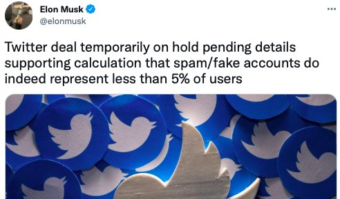 Nutzt der Tesla-Milliardär den Vorwurf, ungenaue Angaben zu den Fake-Usern bekommen zu haben, womöglich für einen Rückzieher?