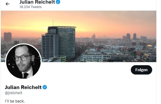 Auf Twitter erreicht Julian Reichelt aktuell 130'000 Follower. Bei «Cicero» lag die Auflage 2021 bei rund 45'000... 