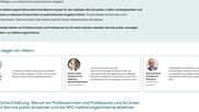 «Es handelt sich um einen in diesem Ausmass noch nie dagewesenen Akt des politischen Engagements aus der Akademie»... (Screenshot Webs.)