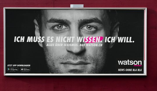 Nachhaltigkeit, Abstimmungen, Sport und Sexismus sind die vier Aufhänger der neuen Kampagne. (Bild zVg)