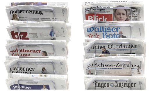 «Heute besitzt Tamedia 15 Tageszeitungen, CH Media 21. Laut dem ‚Jahrbuch Qualität der Medien‘ der Uni Zürich erscheint mittlerweile jeder vierte Artikel in mehr als einer Zeitung....»