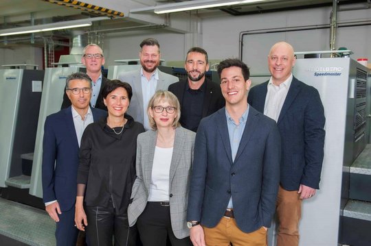 Freuen sich auf die Zukunft (v.l.): Andreas Zehnder, Samuel Wegelin, Jacqueline Zehnder, Philippe Bachmann, Franziska Cavelti, Marcel Bieri, Claudio Cavelti und Marcel Junker…   