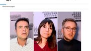 Sie fürchten sich in die Schweiz einzureisen: Die Medienschaffenden Antonio Baquero aus Spanien, Cecilia Anesi aus Italien und Frederik Obermaier aus Deutschland... (Bild: Screenshot TA)