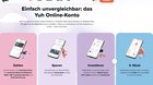 Die Finanz-APP Yuh und Swissquote betreuten Ende letzten Jahres 1,2 Millionen Kundenkonten...   (Bild: Yuh/Screenshot)