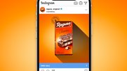 Per Clips auf Instagram und Facebook will sich der Schweizer Schoggi-Klassiker den Deutschen und Französinnen schmackhaft machen... (Screenshot Spot)