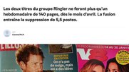 Auch beim Konkurrenz-Verlag Tamedia Romandie mit «Le Matin» wird gross über den erneuten Stellenabbau berichtet...