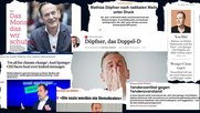So berichteten die «taz», das «Handelsblatt», die «Zeit», der «Guardian», die FAZ, der «Spiegel» und «Cicero»…          (Bild: Screenshot Bild online) 