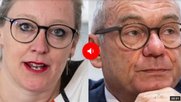 Im «Tagesgespräch» vom 14. Januar diskutierten die Berner Nationalrätin Aline Trede von den Grünen und der Zürcher FDP-Ständerat Ruedi Noser. (Bild Screenshot SRF)