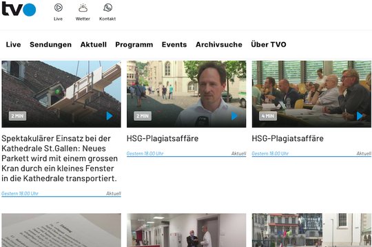 Auf dem linken Fuss erwischt: Das Bakom-Verfahren kommt, als mit Galledia soeben ein Mitbewerber ins Rennen um die Konzession eingestiegen ist. (Bild Screenshot TVO) 