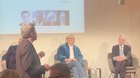 Vier Aktivisten vom «Drop Kollektiv» kaperten kurzweilig die NZZ-Podiumsdiskussion «Uno – eine Vision schafft sich ab» vom Donnerstagabend...    (Bild: Video/Insta/versch.)