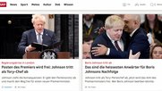 srf.ch kleistert Informationsschienen über Grossbritannien voll. Zuerst die Queen, jetzt Boris Johnson...        (Screenshot SRF)