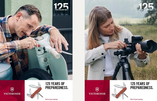 Das «Sackmesser» ist Ausdruck einer proaktiven, neugierigen und weltoffenen Lebenseinstellung. Unter dem Claim «Part of your journey» dramatisiert die Kampagne diese Lebenseinstellung...