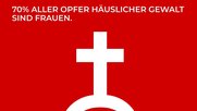 Zusammen mit der Frauenzentrale Zürich hat Brinkertlück mehrere hundert Menschen mobilisiert und schreien lassen – eine Sekunde lang für jedes Opfer...         (Bild: Brinkertlück)