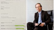 Zustände, wie man sie auch in demokratiefeindlicheren Ländern kennt: Die Klageschrift und der beschuldigte Journalist...         (Bilder: Webseite Lukas Hässig)