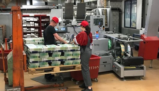 Die wirtschaftliche Situation in der grafischen Industrie bleibt schwierig. Umso wichtiger sind den Sozialpartnern weiterhin gute Arbeitsbedingungen...          (Bild: Syndicom)