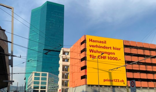Für das Megaplakat im Kreis 5 hat die Welti-Furrer AG mit der Werbeagentur Ruf Lanz zusammengespannt. (Bild zVg)