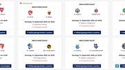 Die Carpooling-Plattform der Fussballliga kann noch nicht für alle Spiele Mitfahrergelegenheiten anbieten...   (Bild: Screenshot carpooling.sfl.ch)