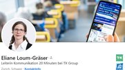 Eliane Lou-Gräser, Leiterin Kommunikation «20 Minuten», beantwortet Fragen zum neuen Design...         (Bild: LinkedIn) 