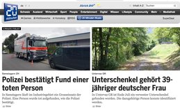 Auch 20minuten.ch bietet weniger Qualität