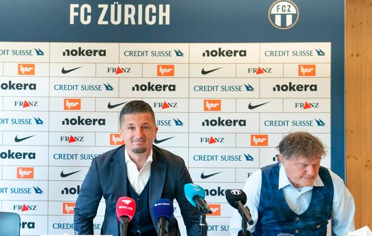 Machen es sich im eigenen Mikrokosmos gemütlich: FCZ-Präsident Ancillo Canepa (r.) und sein Statthalter Milos Malenovic... (Bild: © FCZ)