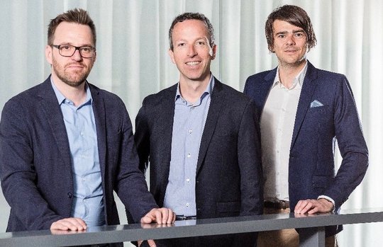 Zentralredaktion mit Roman Schenkel, Patrik Müller und Raffael Schuppisser (v.l.n.r.)