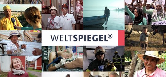 Das Auslandsmagazin wird zurzeit noch jeden Sonntag um 19.20 bis 20.00 Uhr in der ARD ausgestrahlt. Bald könnte es aber der schlechtere Sendeplatz um 22.50 Uhr am Montagabend sein... (© Bild: Twitter/ARD) 