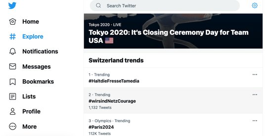Weil Twitter-Nutzer #HaltdieFresseTamedia hundertfach verwendet haben, überflügelte der Anti-Tamedia-Hashtag alle anderen Ereignisse auf Twitter... (Bild: Screenshot)