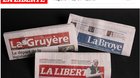«La Liberté», «La Gruyère» und «La Broye Hebdo» werden künftig von einer fusionierten Redaktion produziert... (Bild: Screenshot laliberte.ch)