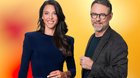 Tritt in die Fussstapfen von Röbi Koller: Der neue Moderator Hartmann mit seiner Co-Moderatorin Kiki... (Bild: © SRF)