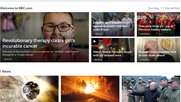 Heute noch eine Ergänzung, in Zukunft der Hauptkanal: BBC Plattform...         (Screenshot Webseite)