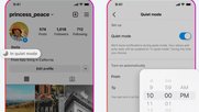 Mit dem Vertrauen auf eine Selbstverantwortung soll auf den Plattformen Instagram und Facebook ein «Quiet Mode» Teenagern künftig dabei helfen, sich besser zu konzentrieren...          (Bild: Facebook)