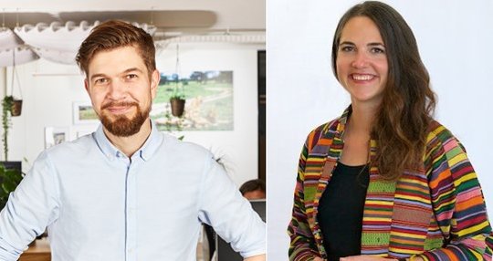 Tobias Zehnder von Webrepublic und Graziella Luggen von Hyper Island wollen im Kurs nach zukunftsträchtige Lösungen suchen...                (Bild: zVg)