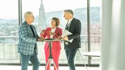 Der Kursaal Bern (Kevin Kunz, CEO), Bern Welcome (Manuela Angst, CEO) und Bernexpo (Tom Winter, CEO) schliessen sich zum Congress Hub Bern zusammen...     (Bild: zVg)