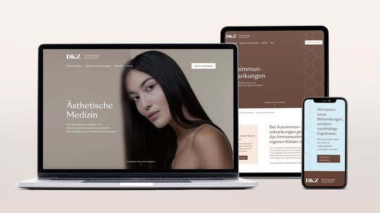 Jung von Matt Brand Identity hat die Marke Dermatologie Klinik Zürich neu positioniert und schärft das Design…          (Bilder: zVg)