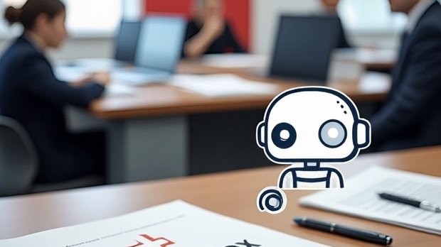 Das werkelt Meta AI zusammen, auf den Wunsch: Mach' mir ein Bild zu KI-Kodex des Schweizer Verlegerverbandes...   (Bild reingestellt: Klein Report)