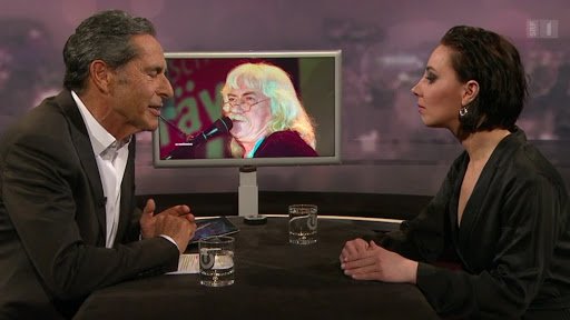 Der Talkmaster, der Vater, die Tochter....              (Bild: SRF)