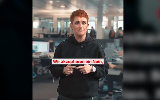 Das Video auf Buchlis Linkedin-Account erinnert an das «Wort zum Sonntag» einer Laienpriesterin der Heilsarmee... (Bild: Screenshot Linkedin S. Buchli)