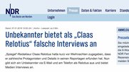 «Unser Mandant beabsichtigt derzeit keinerlei öffentliche Auftritte oder Interviews zu erteilen»...