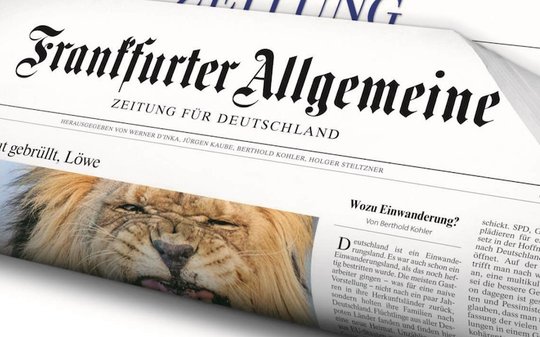 Bei den Schreibrobotern gibt sich F.A.Z.-Herausgeber Carsten Knop zurückhaltend….     (Bild © F.A.Z.)