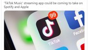 Mit TikTok Music könnte das soziale Netzwerk Spotify, Deezer und Apple Music Konkurrenz machen... 