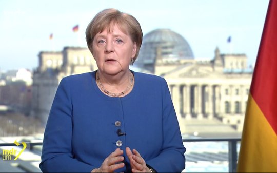 Selbst bei den Jungen war die Ansprache von Angela Merkel hoch im Kurs...