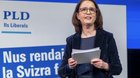 FDP-Co-Präsidentin Susanne Vincenz-Stauffacher moderierte die Delegiertenversammlung in Genf... (Bild: FDP/zVg)