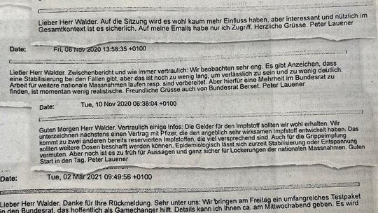 Die privaten Mails wurden gemäss Datenschützer zu früh freigegeben...                 (Screenshot SRF)