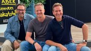 Carlos Lima (l.), Florian Zimmermann und der Comedian Rob Spence... (Bild: © Klein Report)